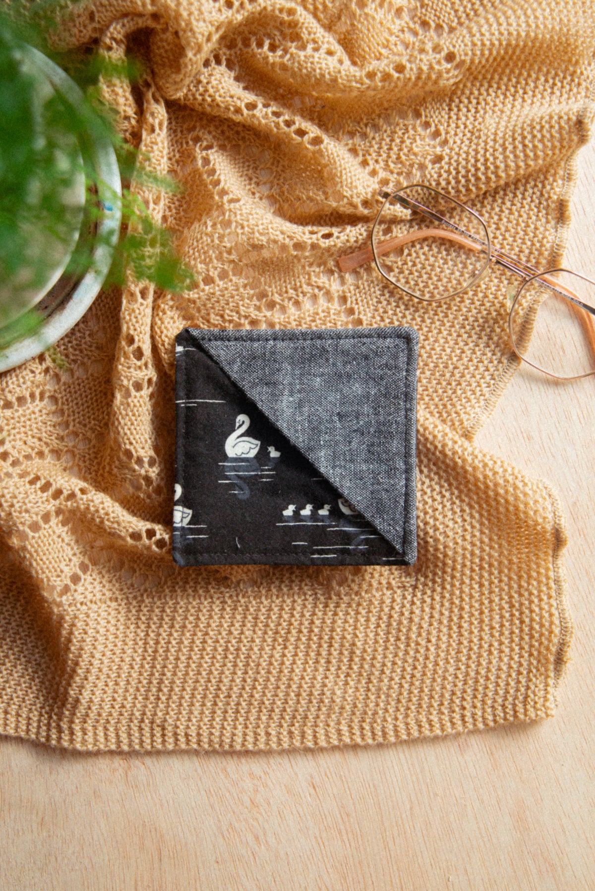Fabric Bookmark/ Coaster Combo