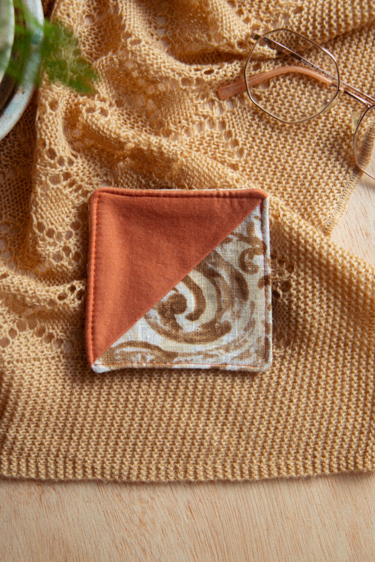Fabric Bookmark/ Coaster Combo