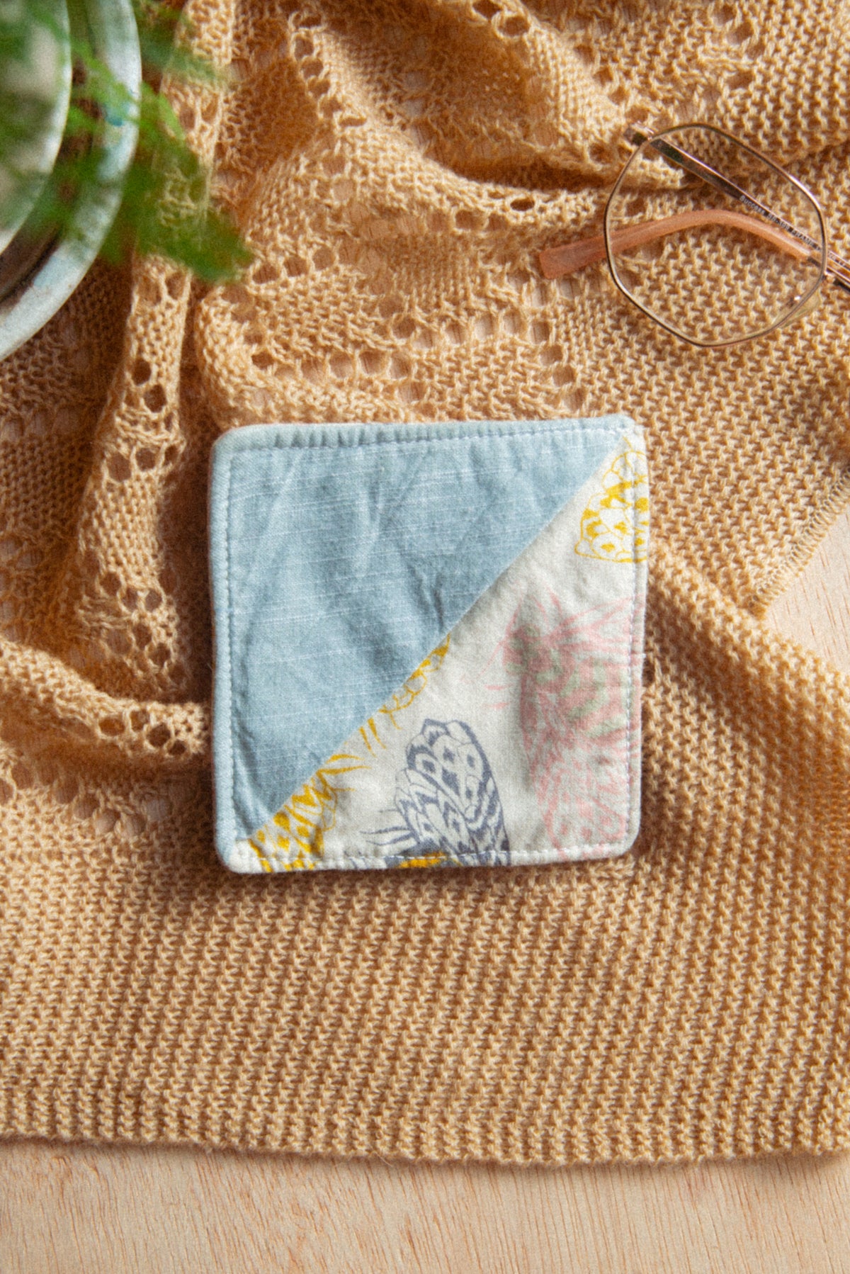 Fabric Bookmark/ Coaster Combo