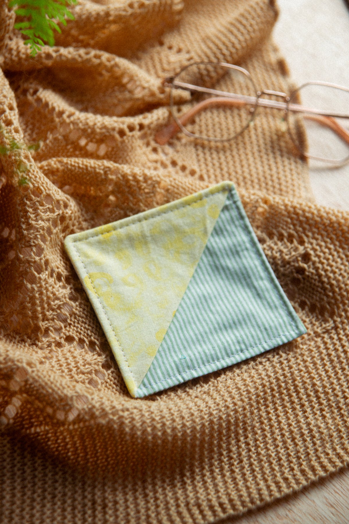 Fabric Bookmark/ Coaster Combo