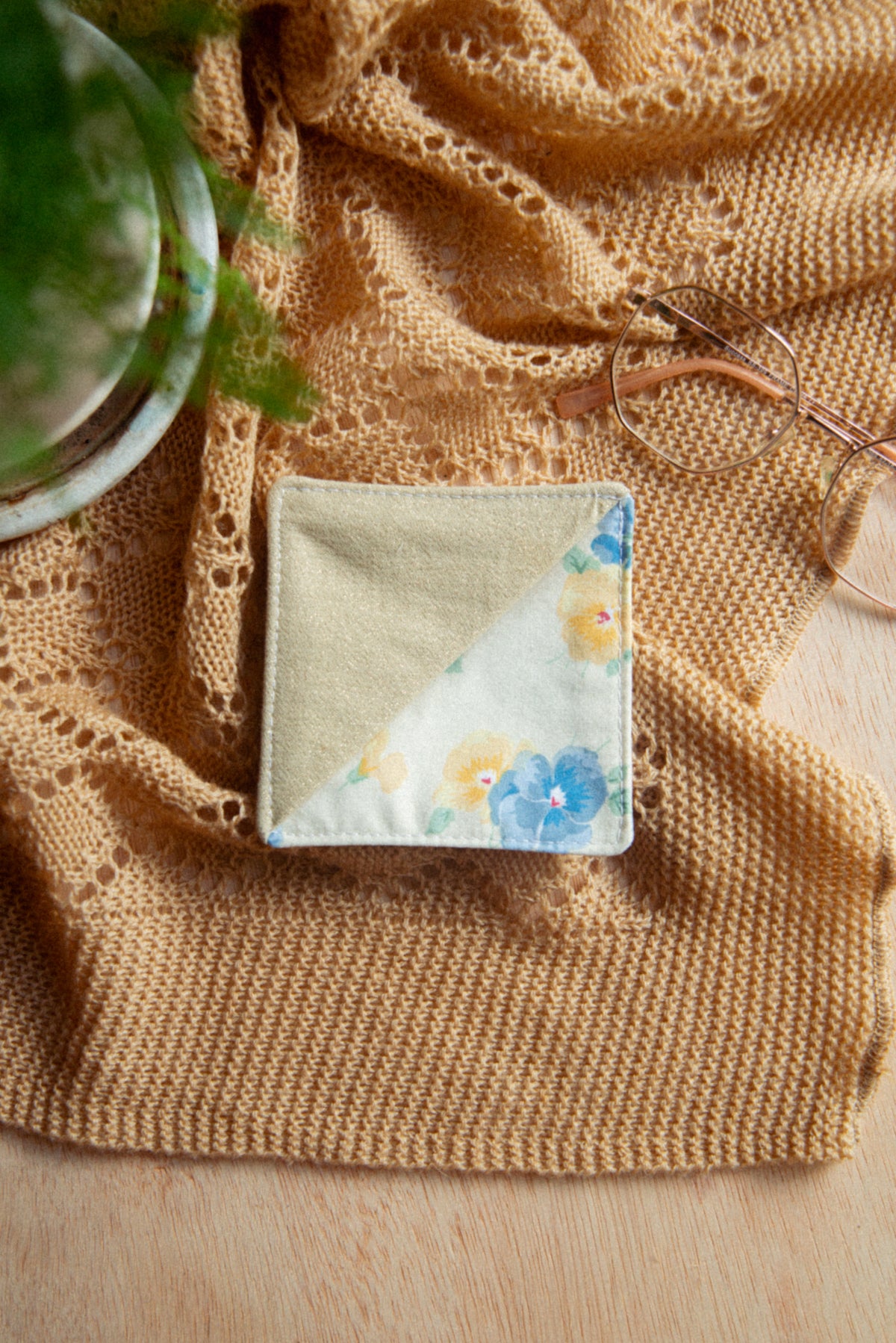 Fabric Bookmark/ Coaster Combo