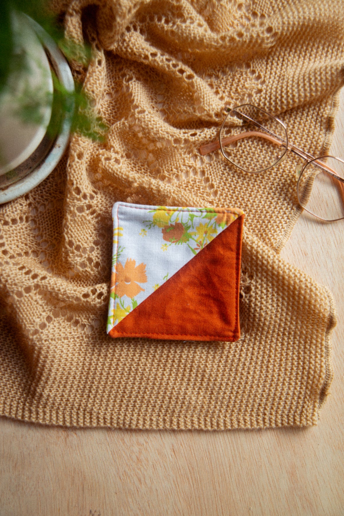 Fabric Bookmark/ Coaster Combo