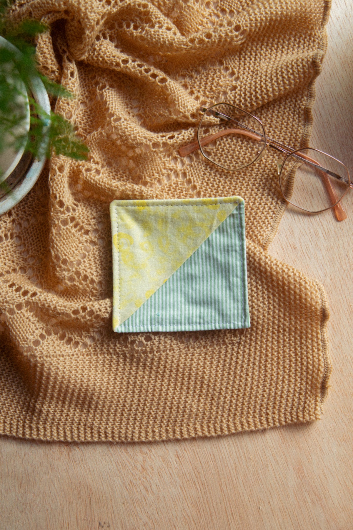 Fabric Bookmark/ Coaster Combo