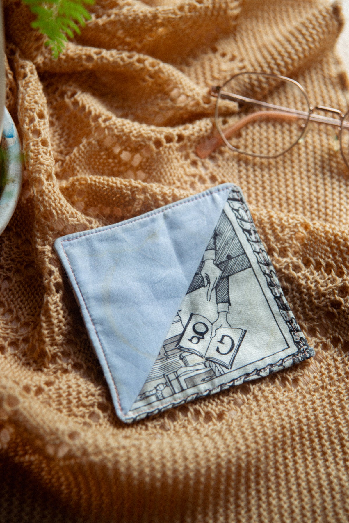 Fabric Bookmark/ Coaster Combo