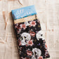 Skulls and Peonies Book Sleeve