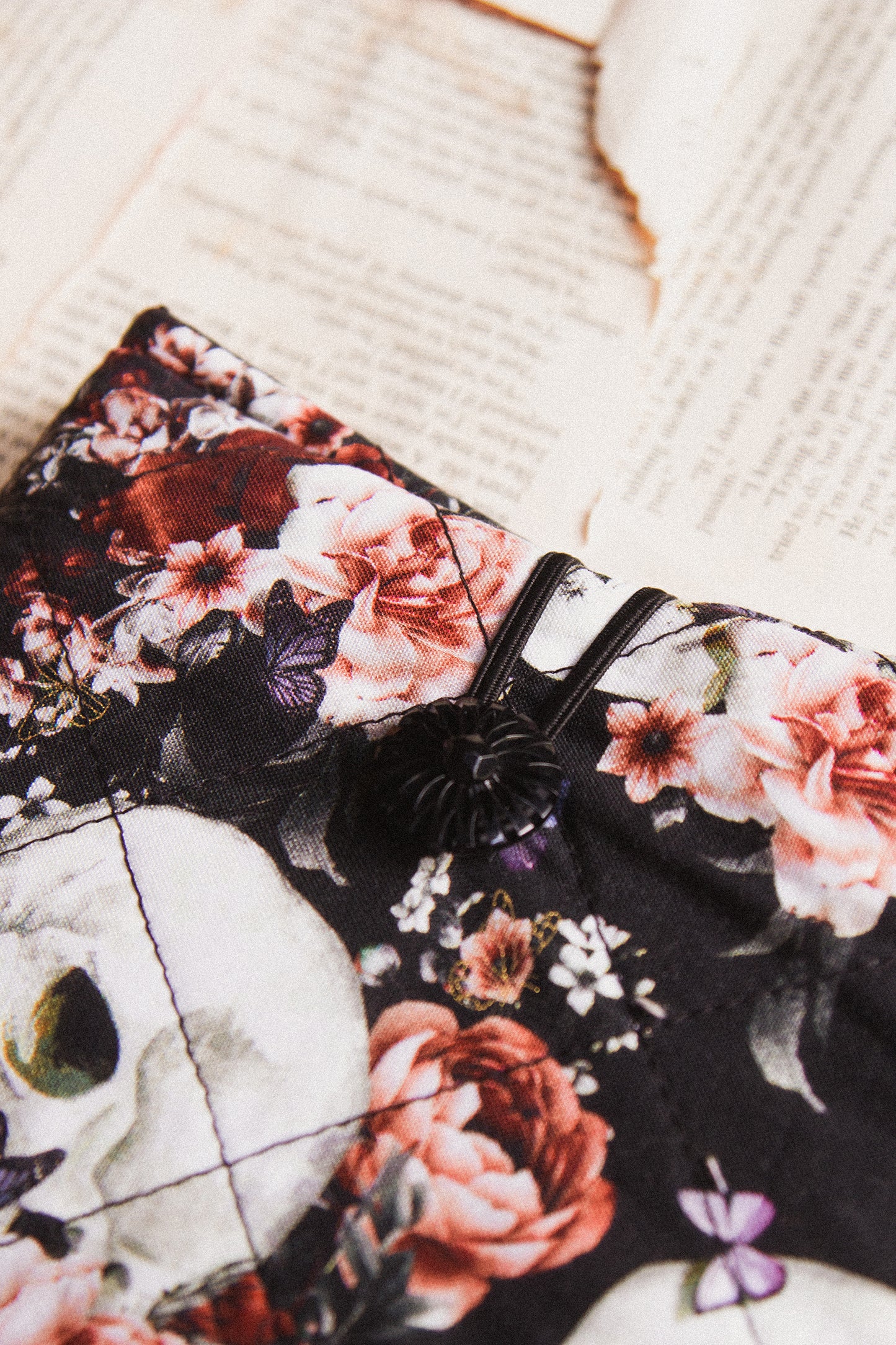 Skulls & Peonies Book Sleeve