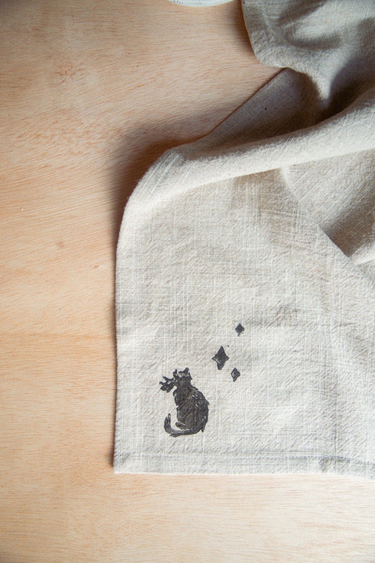 Block Printed Tea Towel