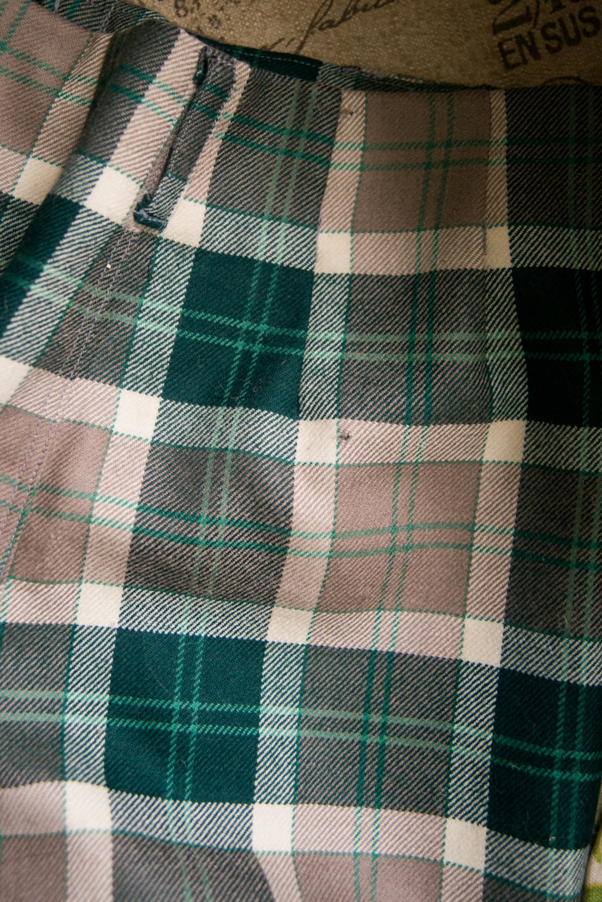 Tartan Wool Chandler Shorts - MEDIUM