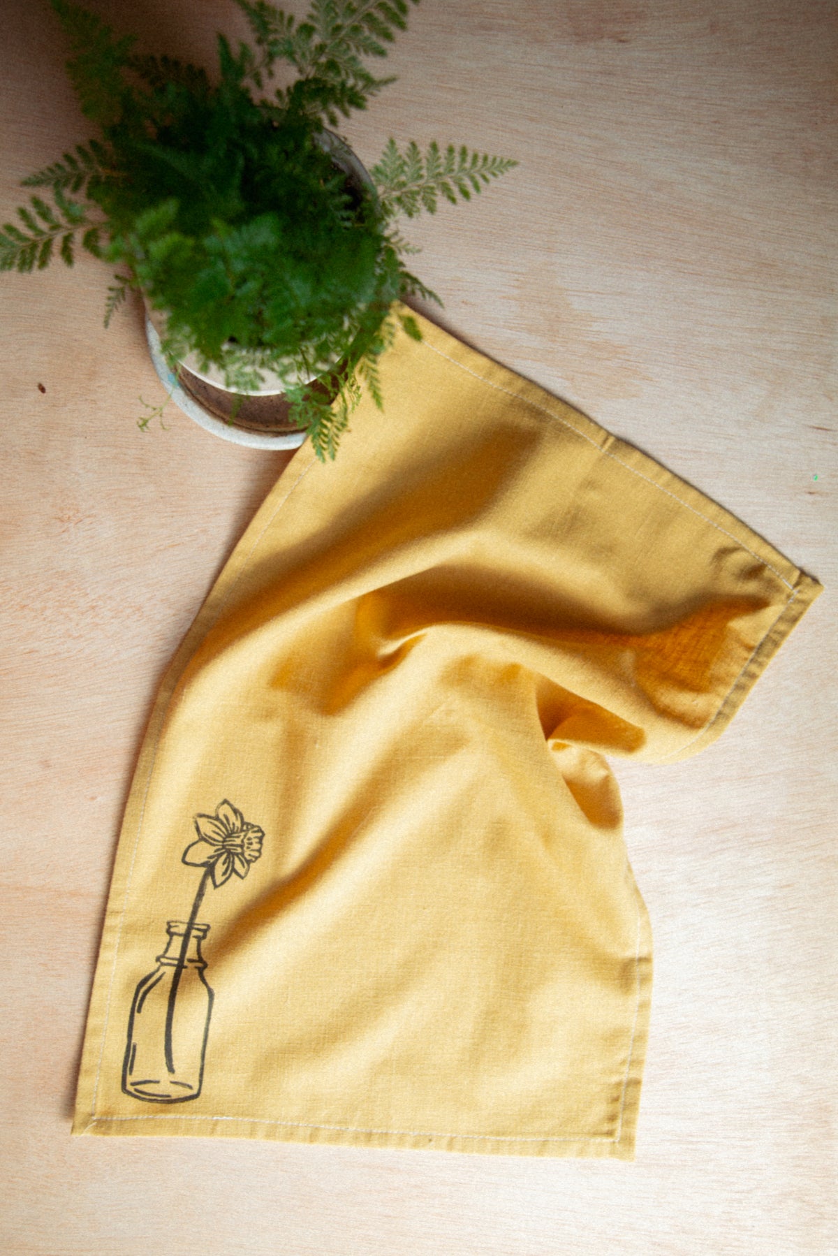 Block Printed Tea Towel