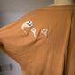 Hand Embroidered Ghost Tee - Medium