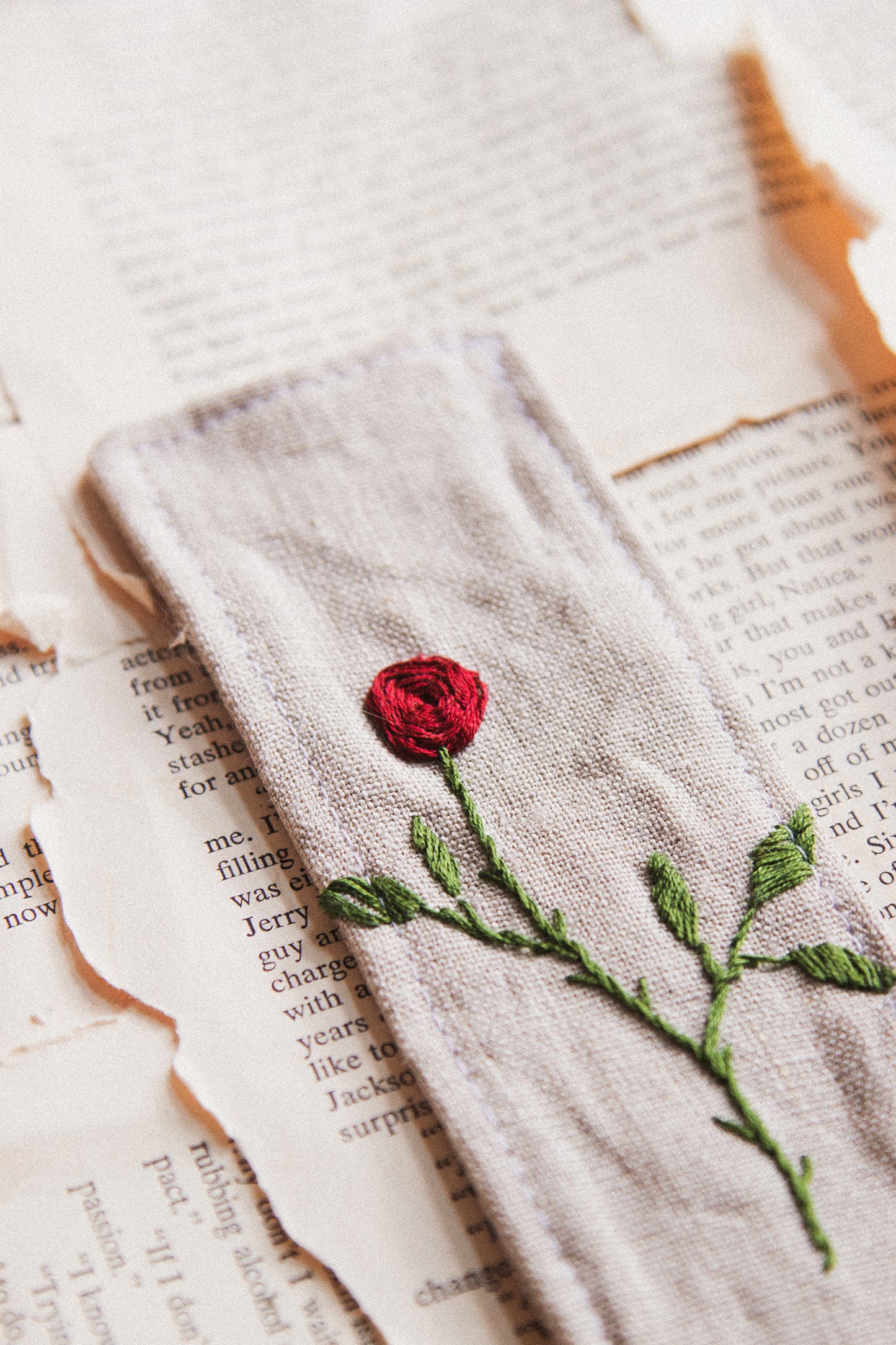 Embroidered Bookmark