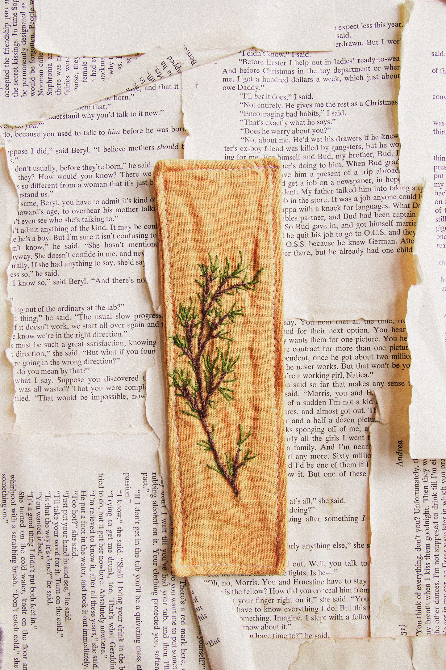 Embroidered Bookmark