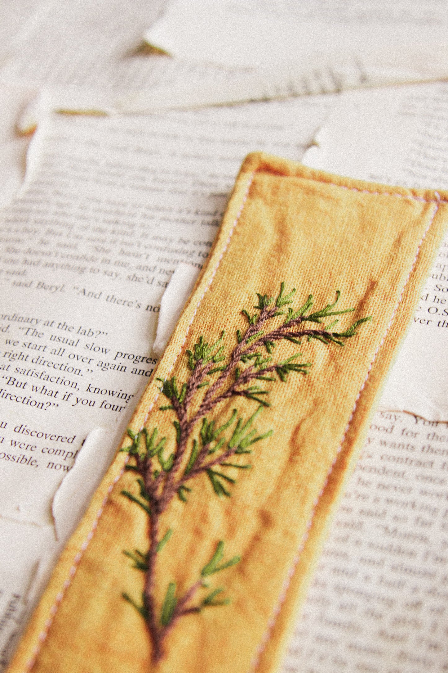 Embroidered Bookmark