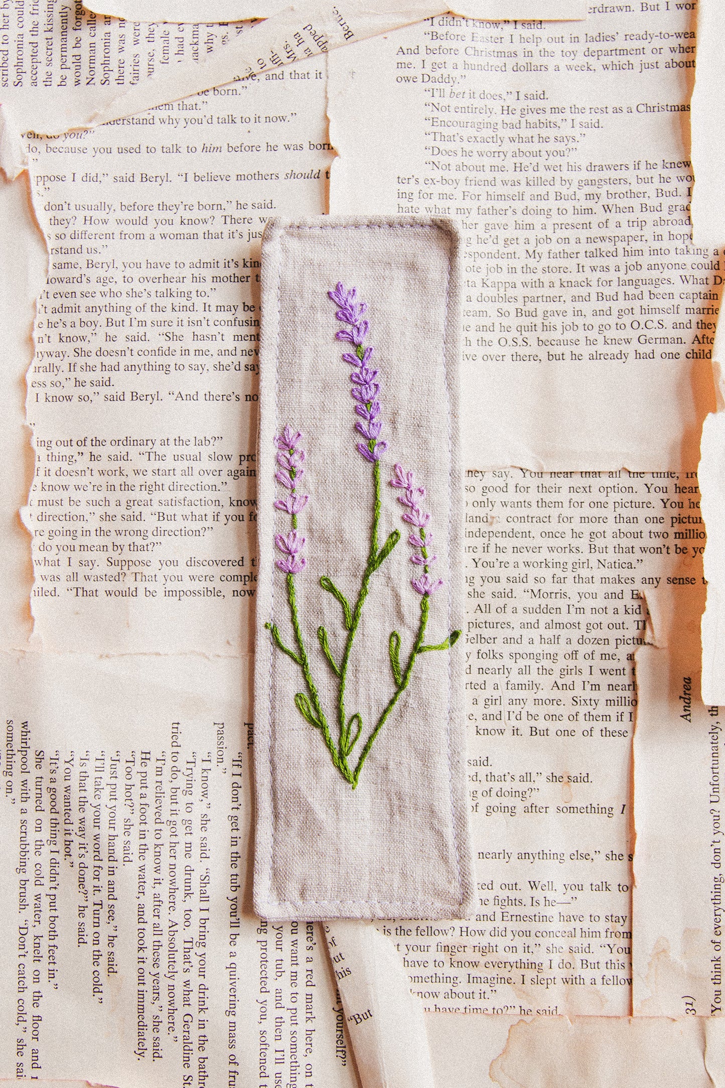 Embroidered Bookmark