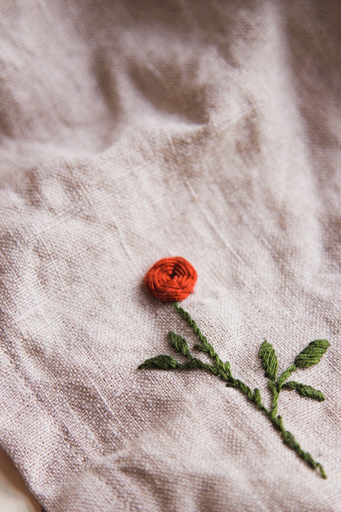 Embroidered Tea Towel