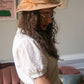 Blush Wool Hat with Feather