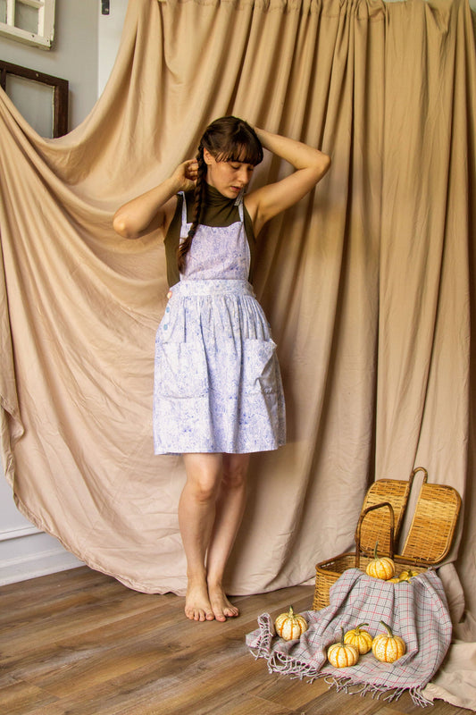 Blue Fleur Pinafore