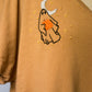Hand Embroidered Ghost Tee - Medium