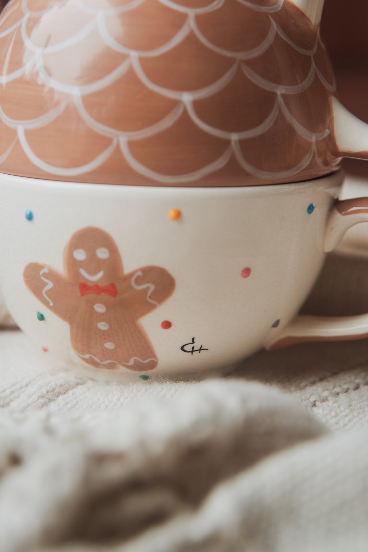 Gingerbread Teapot & Cup Set