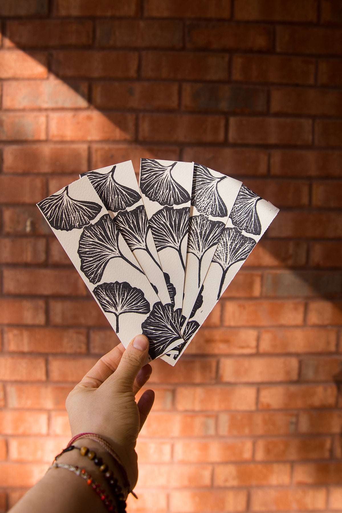 Handmade, Linocut Bookmarks: 2"x7"