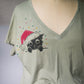 Santa Cat Tee - Large