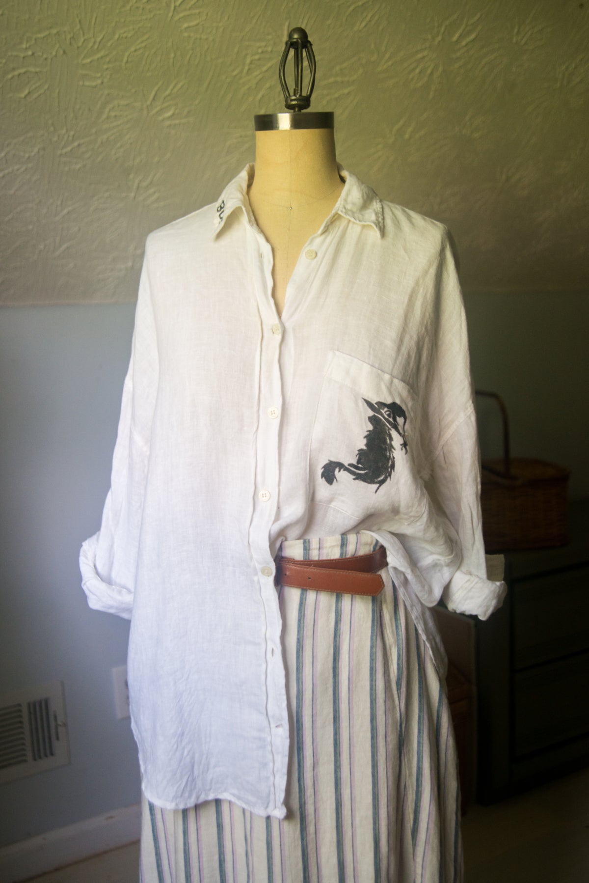 Witchy Cat Shirt- SMALL