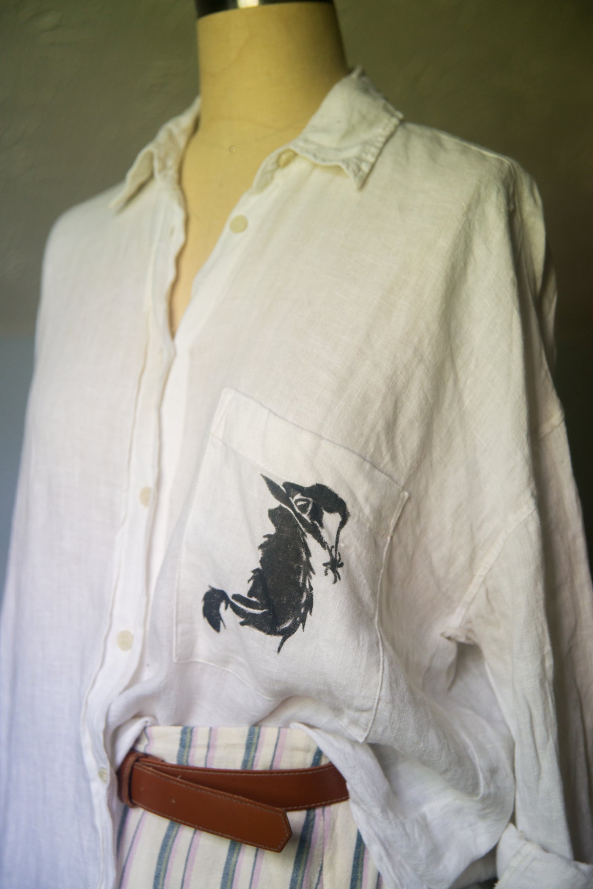 Witchy Cat Shirt- SMALL