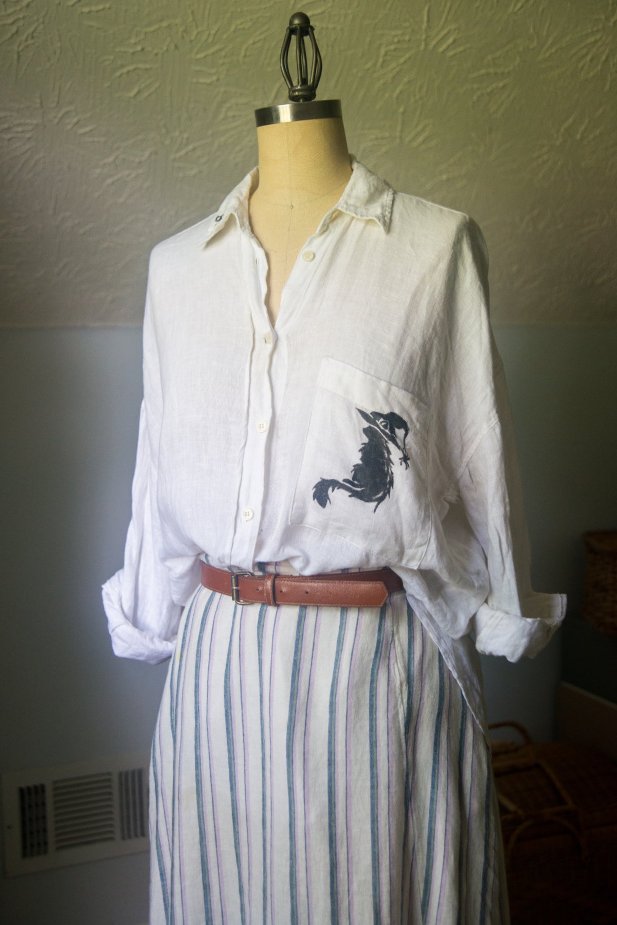 Witchy Cat Shirt- SMALL