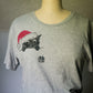 Santa Cat Tee - Small