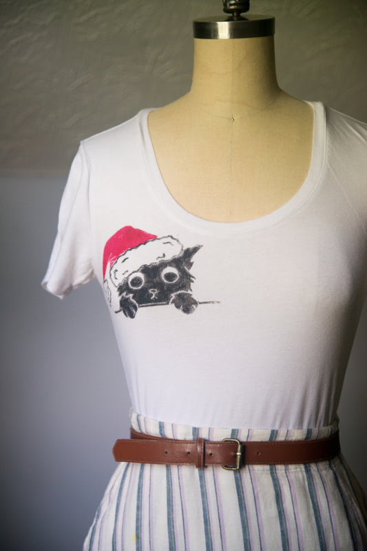 Santa Cat Tee - XXS