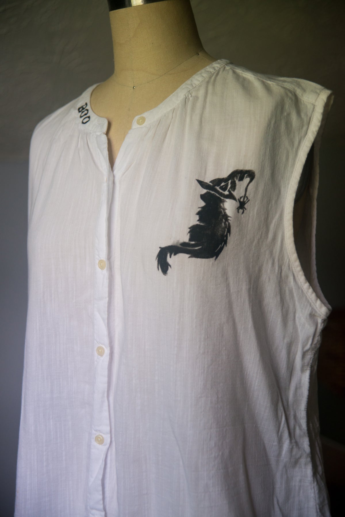 Witchy Cat Shirt- LARGE