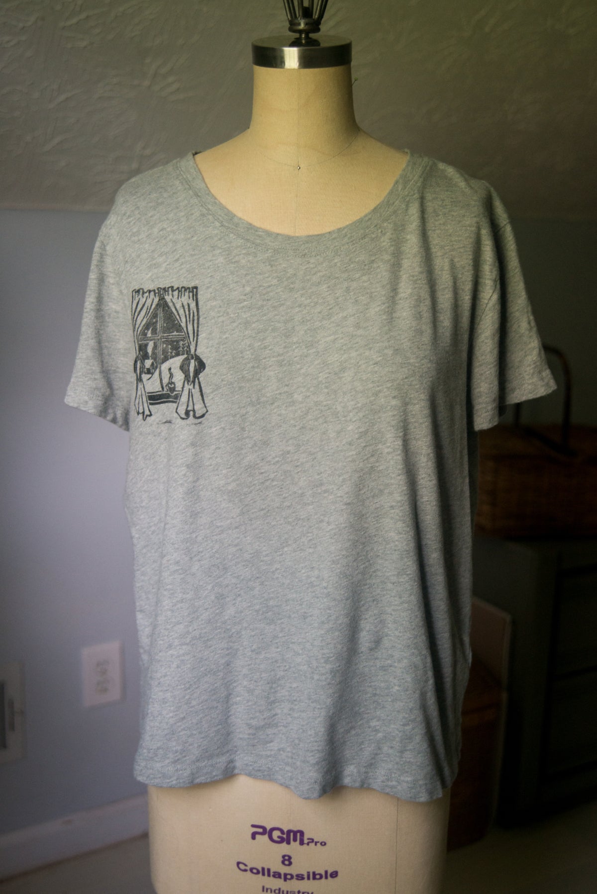 Cozy Winter Scene Tee - LARGE