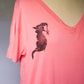 Witchy Cat Tee- Medium