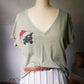Santa Cat Tee - Large