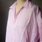 Yarn Dyed Pink Linen Dress - Medium / Large