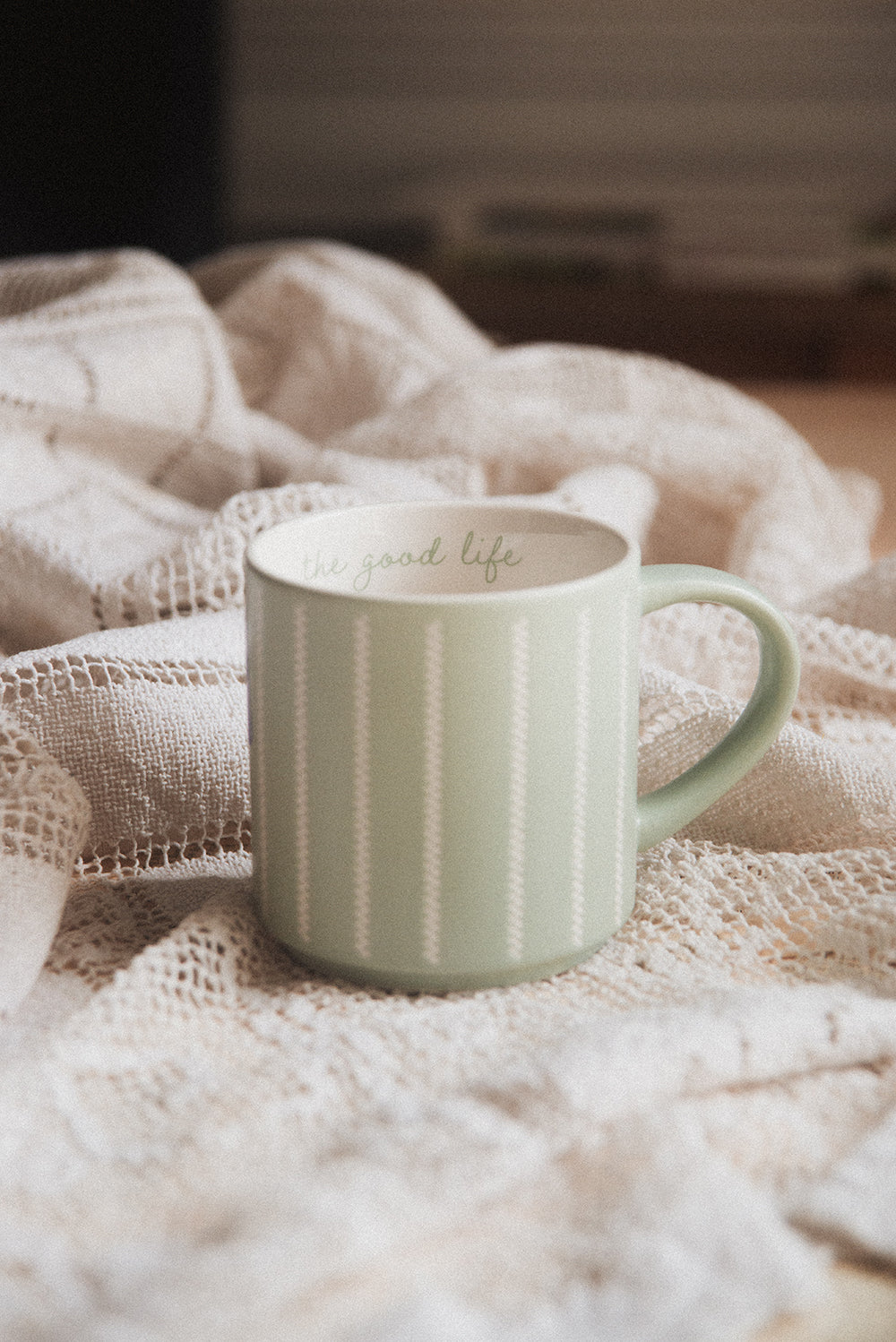 Mint Knit Mug