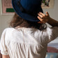 Felted Navy Hat