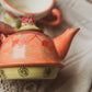 Orange Floral Teapot + Mug Set