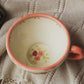 Orange Floral Teapot + Mug Set