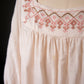 Embroidered Blush Peasant Blouse - Large