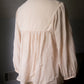 Embroidered Blush Peasant Blouse - Large