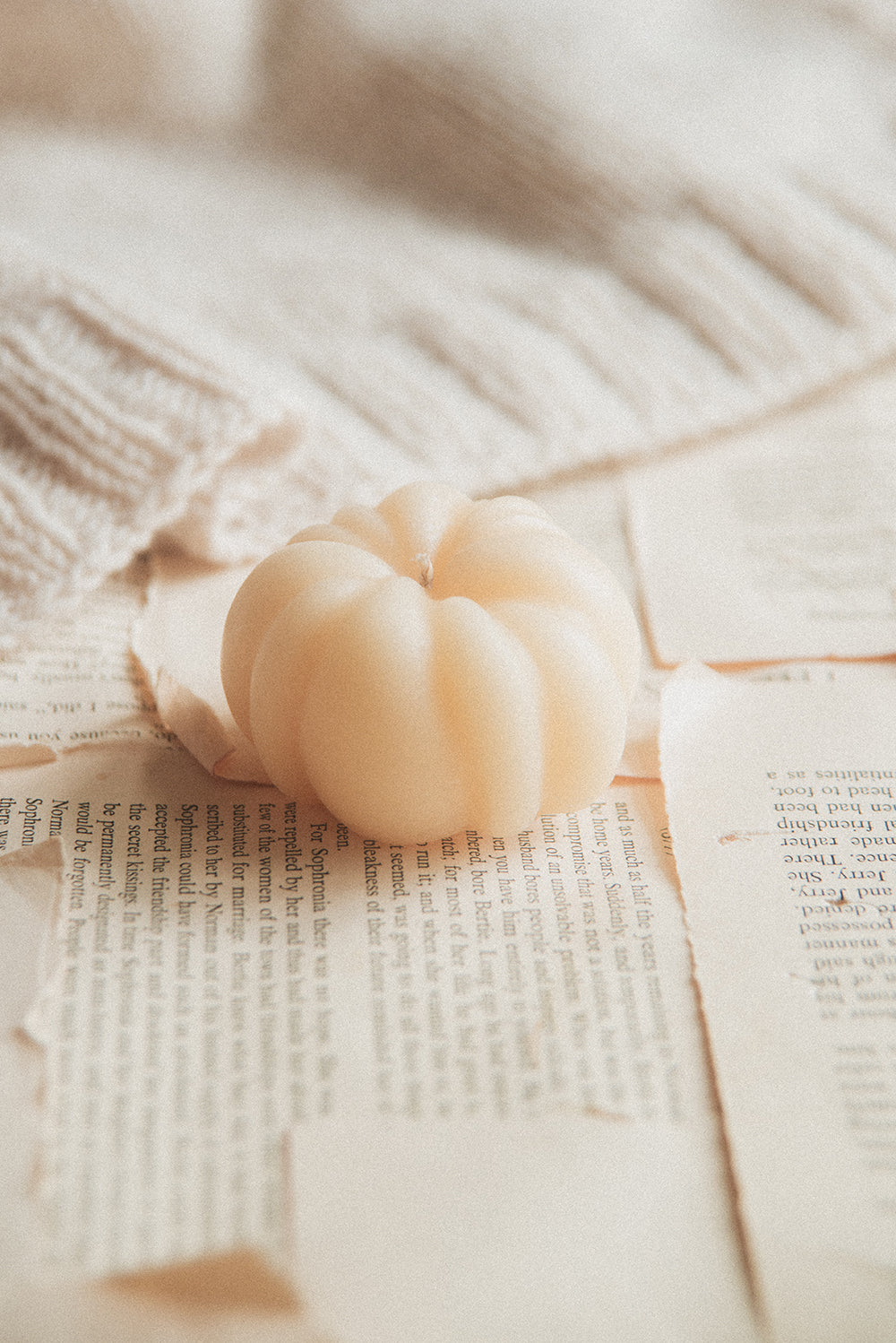 Beeswax Pumpkin Candle