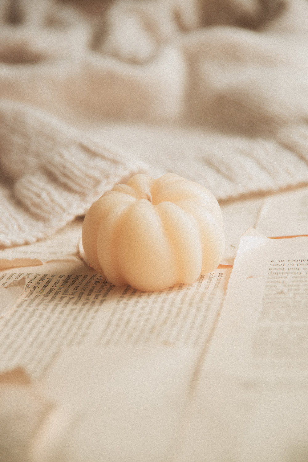 Beeswax Pumpkin Candle