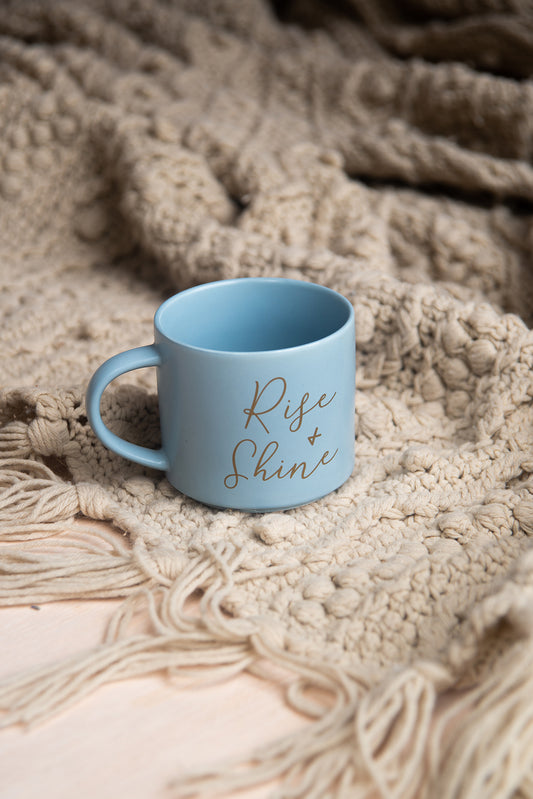 Blue Rise and Shine Mug