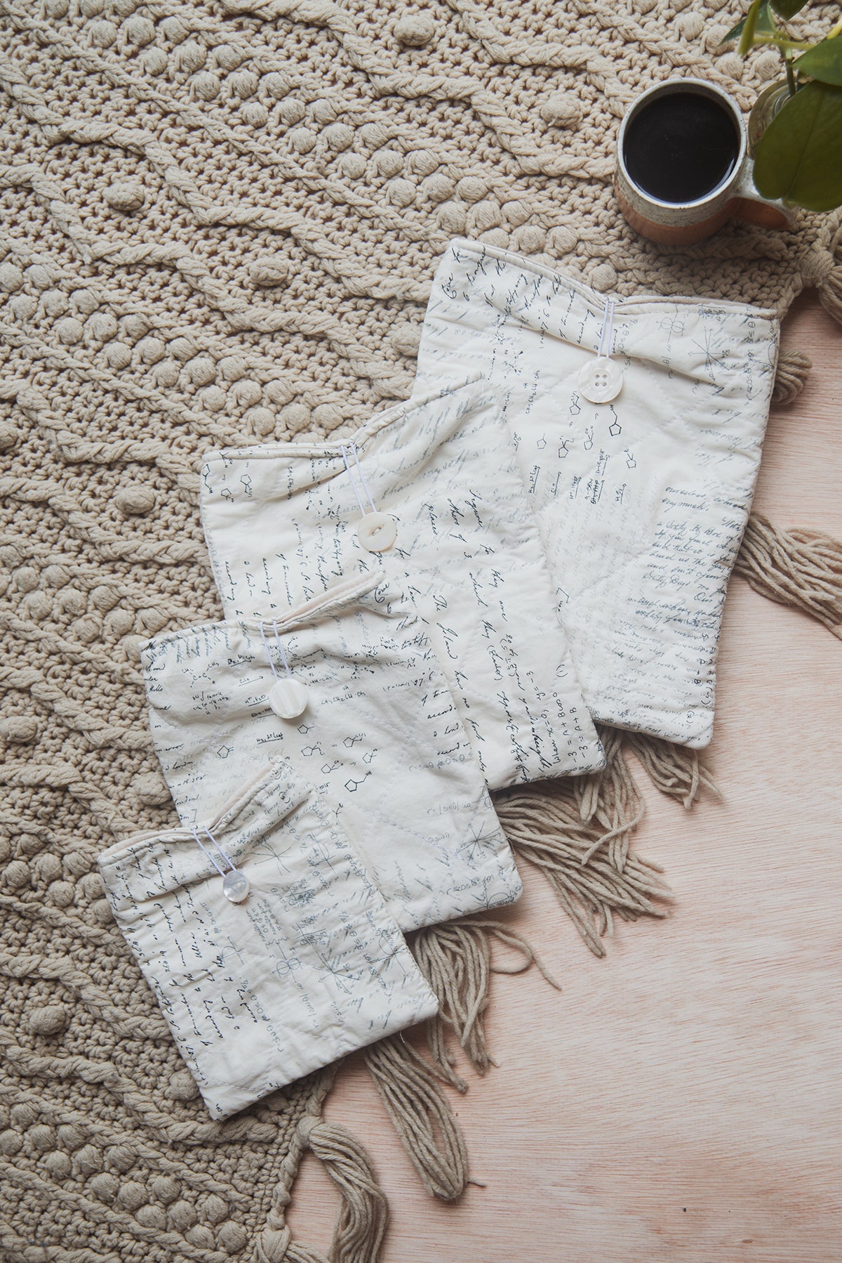 Scripted Text Book Sleeve