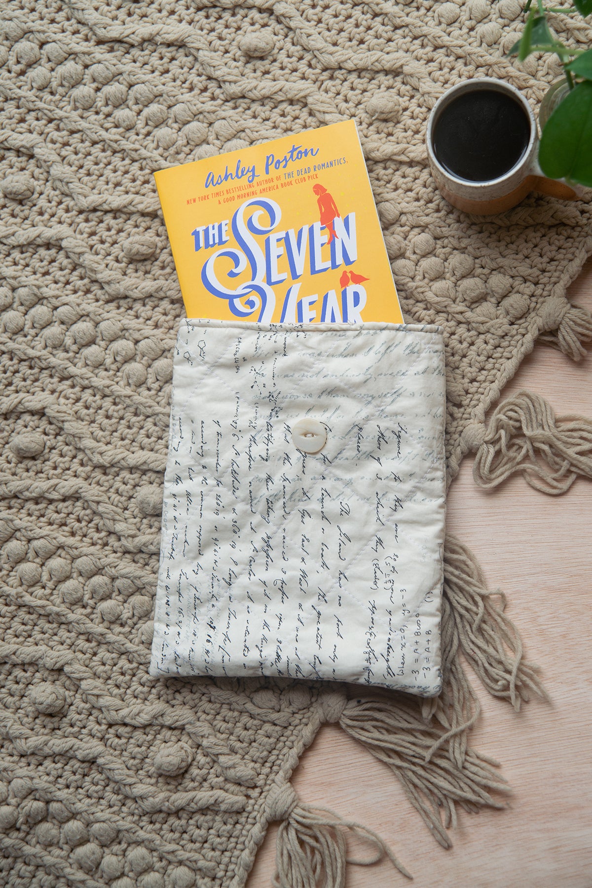 Scripted Text Book Sleeve
