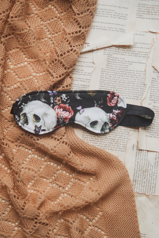 Skulls & Peonies Sleep Mask