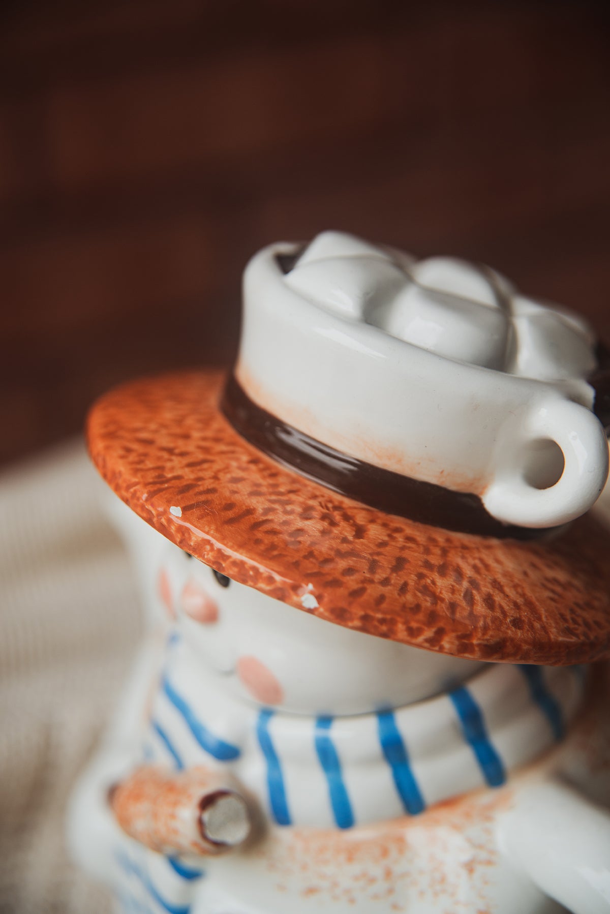 S'mores Snowman Teapot with Whisk