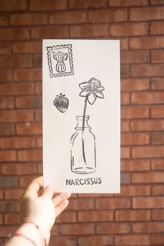 Original Spring Block Print