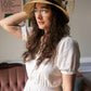 Straw Hat with Bow